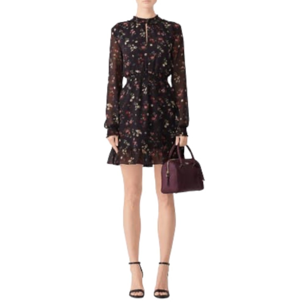 SANCTUARY Floral Smocked Long Sleeve Dress